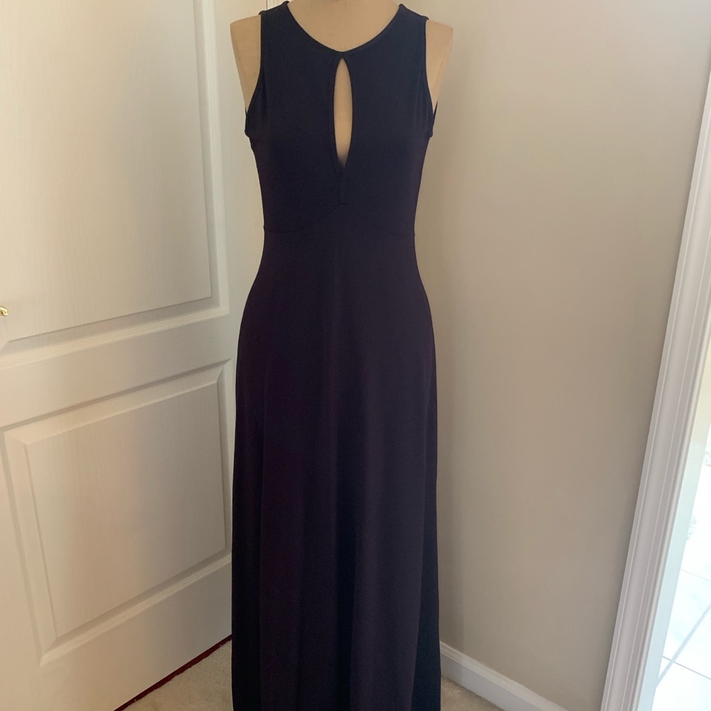 Deep purple gown